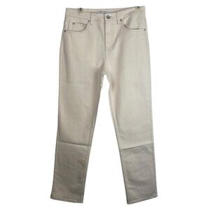 Thakoon | Ecru Cream Straight Leg Denim Jeans New